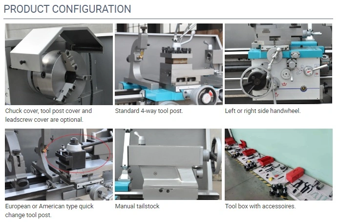 Gear Head Conventional Manual Metal Engine Lathe (mm-D400X1500)